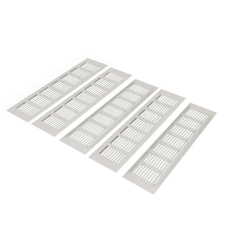 Wardrobe Cabinet Aluminum Alloy Air Vent Ventilation Grille 300mmx80mmx15mm 5pcs - Walmart.com