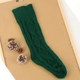 thumbnail image 3 of vnanda Holiday Stocking Decor 1pc Christmas Knitted Stocking Handmade Reusable Xmas Tree Hanging Gift Bag Sock Pendant Holiday Party Decoration Festival Gift, 3 of 8