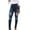 Blue, variant on Aofany Jeans for Women High Waisted Classic Stretch Leggings Pants with Pockets Skinny Ripped Jeans