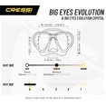 thumbnail image 5 of Máscara de buceo Cressi Eyes Evolution Crystal Silicone, 5 of 5