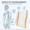 thumbnail image 4 of Sauna Backrest, Enyopro Sauna Accessories, S-Shape Canadian Natural Wood Hemlock Sauna Chair with Back, for Any Barrel or Infrared Sauna, 4 of 7