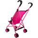 thumbnail image 4 of Cochecito para muñecas Precious Toys rosa intenso y negro con rueda giratoria, 4 of 12