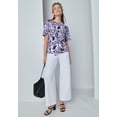 thumbnail image 2 of Jessica London Women's Plus Size Stretch Crepe Tie Waist Top, 2 of 2