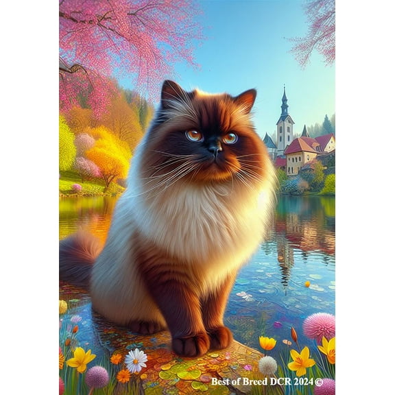 Himalayan Cat - Best of Breed DCR Spring Garden Flag