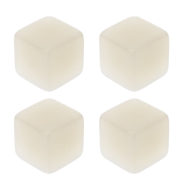 FELTECHELECTR 4 dados acrílicos luminosos para fiestas, juegos de rol y juegos de mesa.
