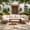 7PCS-Beige Cushion, variant on MaagorVita 7Pcs Outdoor Patio Furniture Set, Modular Outdoor Sectional, Modern Rattan Wicker Sofa Set with Coffee Table and Washable Thick Cushions, Beige Cushion