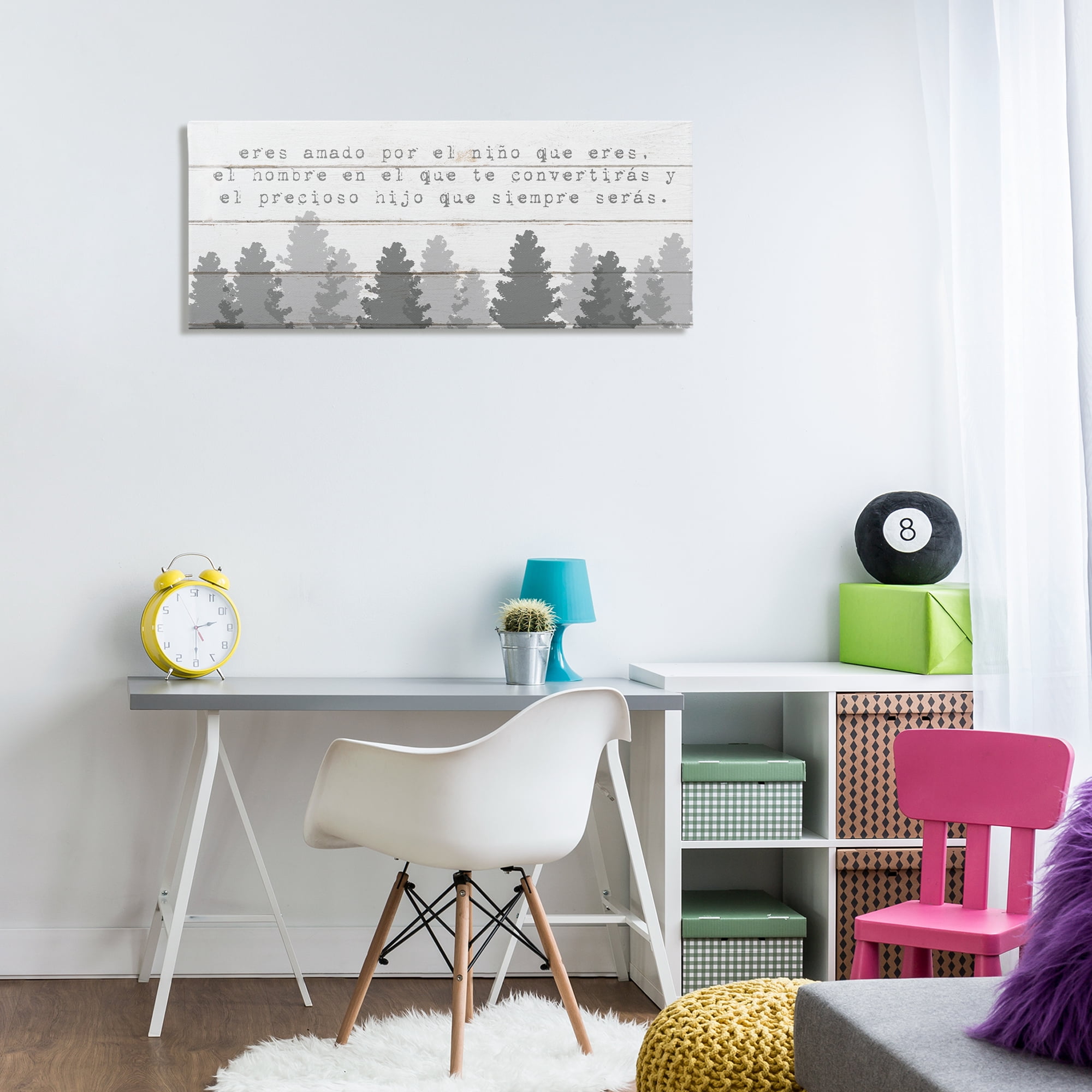 Stupell Industries Amado Niño, Futuro Hombre Inspirational Quotes & Sayings Painting Wrapped Canvas Art Print Wall Art, 40 x 17