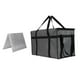 thumbnail image 2 of Bolsa de comida aislada con base y asa portátil para supermercado gris, 2 of 9