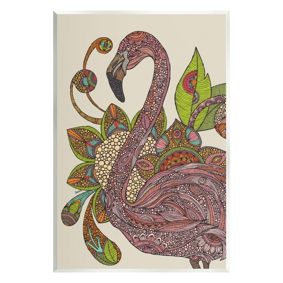 Stupell Industries Flamingo Bold Paisley Botanicals Complex Floral Details Graphic Art Unframed Art Print Wall Art, Design by Valentina Harper