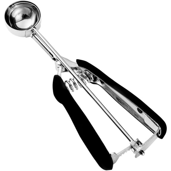 Cookie Mini Cookie Scoop, Size #16 - #100 Stainless Steel Cookie Dough Scoop, Muffin Scoops for Baking, Melon Baller Scoop, Spring-Loaded Scoop,Comfortable Grip, 1pc