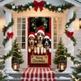 thumbnail image 6 of Japceit Large Christmas Door Cover, 35x71 Inch Holiday Entrance Curtain Panel, Festive Door and Wall Decoration for Party, Home, Seasonal Display Background, 6 of 6