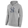 thumbnail image 2 of Women's Gray New York Yankees Distressed Team Pullover Hoodie, 2 of 3