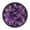 Glowing Purple Butterfly, variant on Voice Activated Clock with Glow Light 12 Inch Large Silent Wall Clock Battery Operated for Home Decor Cute Blue and White Cat