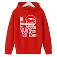 thumbnail image 4 of RXMEKW Heart Print Full-Zip Hooded Sweatshirt for Boys And Girls In Medium And Large With Pockets, 4 of 8