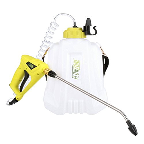 FlowZone Lil' Squirt 1.3-Gallon Multi-Use Continuous-Pressure Lithium-Ion Backpack Sprayer by WESSOL