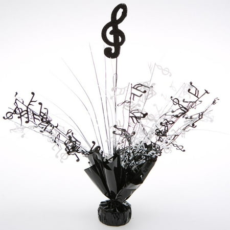 Black And White Music Note Centerpieces Pkg 6 Walmart Com