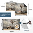 thumbnail image 5 of Gray Rustic Windmill Dish Drying Mats for Kitchen Counter, Farmhouse Country Barn Oil Painting Absorbent Coffee Bar Mat with Non-slip Rubber Backed Quick Drying Dish Rack Pad 16"x18", 5 of 9