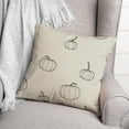 thumbnail image 3 of Creative Products Gray Mini Pumpkin Pattern 18 x 18 Spun Poly Pillow, 3 of 3