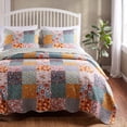thumbnail image 2 of Set de colcha Greenland Home Carlie Modern Floral Reversible, 2 of 9