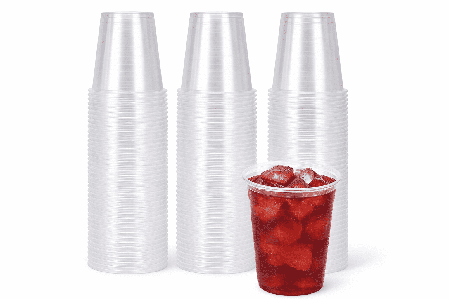 PLASTICPRO 16 Oz Clear Disposable Cups, Durable Plastic Drinking Cups for  Party, 100-Pack - Walmart.com