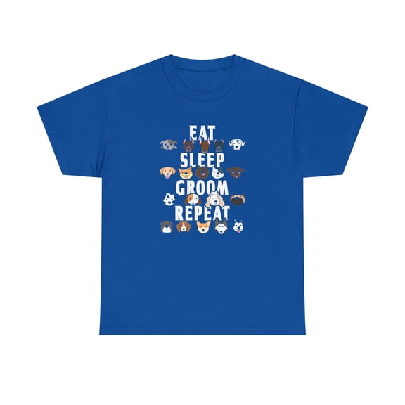 Eat Sleep Groom Repeat Shirt, Pets, Dogs, Christmas Gift, Birthday -ID: 933