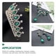 thumbnail image 3 of Princess Jewelry for Women Crown Shape Wedding Jewelry Set Green Zinc Alloy Jewelry 1Set, 3 of 3