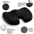 thumbnail image 3 of Seat Cushion, Premium Orthopedic Seat Cushion For Office And Car Incl, Memory Foam Chair Cushion For Tail bone, Ergonomically Pressure-Relieving, 3 of 7