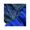 thumbnail image 4 of Blue Mermaid Skirt With Iridescent Sequin Bodice And Flowing Satin Tail, 4 of 8