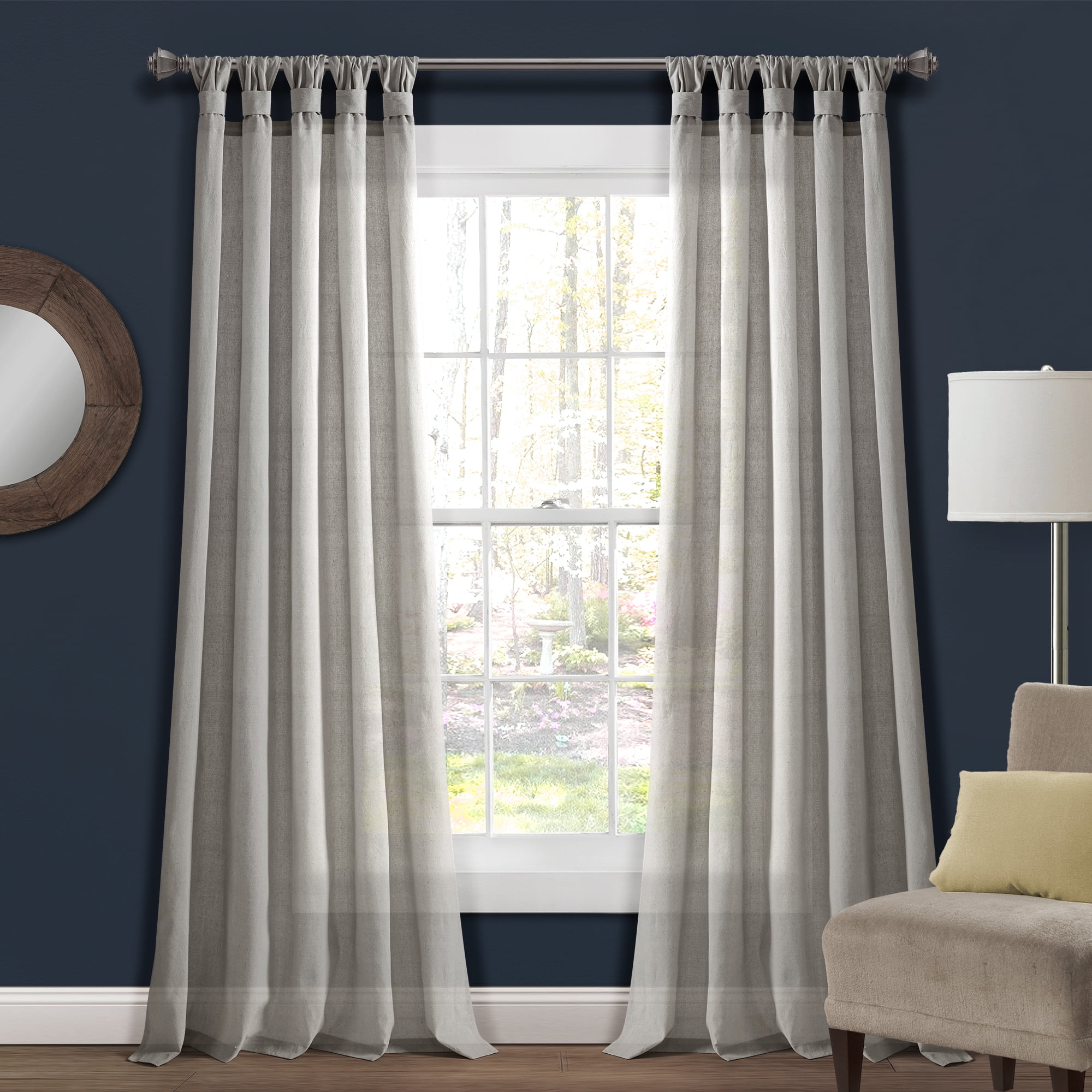 Lush Decor Burlap Knotted Tab Top Knotted Tab Top 84 X 45 Solid Light Gray Cotton Blend Knotted Tab Top Pair Window Panel Walmartcom Walmart Com Lush Decor Burlap Knotted Tab Top Knotted Tab Top 84 X 45 Solid Light Gray Cotton Blend Knotted Tab Top Pair Window Panel Walmartcom Walmart Com