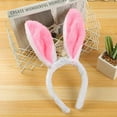 thumbnail image 5 of NMMUED Easter Bunny Rabbit Costume Set, Ears Headband Bow Ties Tail Set, Halloween Costume Assesories, 5 of 9