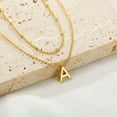thumbnail image 3 of IEFSHINY Dainty Initial Necklaces for Women, 14K Gold Plated Letter A-Z Necklace Minimalist Monogram Necklace, 3 of 7