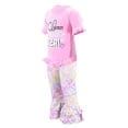 thumbnail image 2 of Unique Baby Girls Cutest Bunny Ever Easter Pant Set Outfit (6Y, Pink), 2 of 5