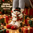 thumbnail image 4 of 3D Hugging Christmas Socks, Cute Knit Holiday Socks, Soft Stretchy Adult Winter Socks, Cozy Hand Crocheted Novelty Socks for Holiday Party Home Wear, 4 of 6