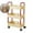 Red, variant on VQPeo 3-Tier Kitchen Storage Cart, Armrest Bathroom Organizer, Mobile Toiletries Rack for Home Organization