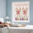 thumbnail image 3 of Easter Window Privacy Film, Spring Rabbit Ear Colorful Eggs Love Flowers Static Cling UV Sun Blocking Tint Film Heat Control Windows Films for Bedroom Bathroom, Window Stickers 17.7"x39.3", 3 of 7