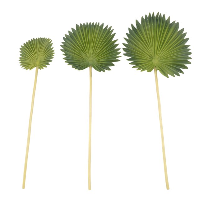 3 Piezas Hojas de Palma Artificiales Manojo Plantas Falsas PláStico Verde SimulacióN Arreglo Flores DecoracióN del Hogar