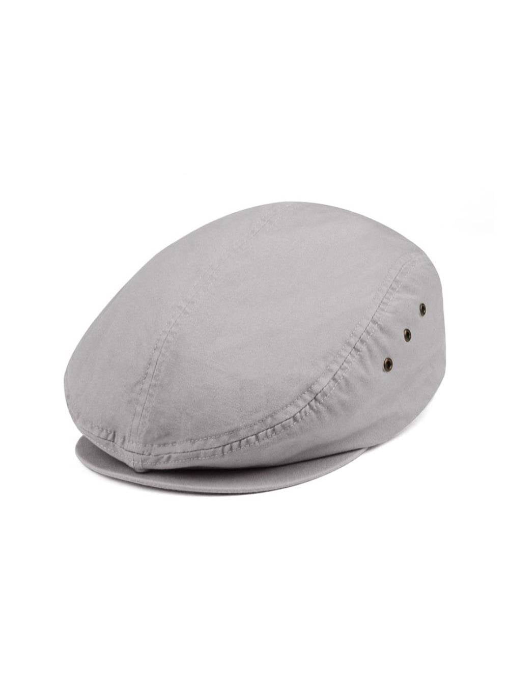 Plaid Ivy Washed Canvas Newsboy Cap Hat 