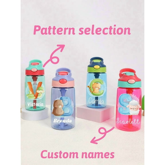 Personalized 17Oz Name Water Bottles - Custom Sports Bottles, Party Favors - Reusable, Easy to Clean, High-Quality - Ideal Gifts for Him/Her, Family, Friends, Kids - For Home, Office & More