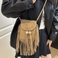 thumbnail image 4 of gcong Elegant Fringe Beaded Square Messenger Bag Versatile Crossbody Shoulder Handbag for Women Daily Use, 4 of 6