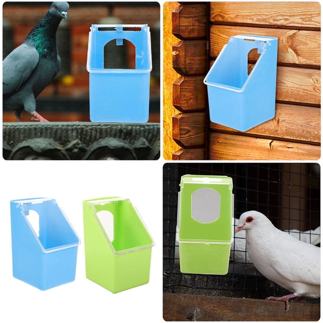 unbranded 4Ud Alimentador De Pájaros Para Jaula De Plástico Con Gran Capacidad Y Práctico
