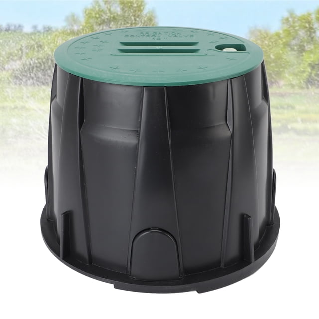Underground Valve Box, Valve Enclosure Protective 10in PE Plastic for Lawn Landscape