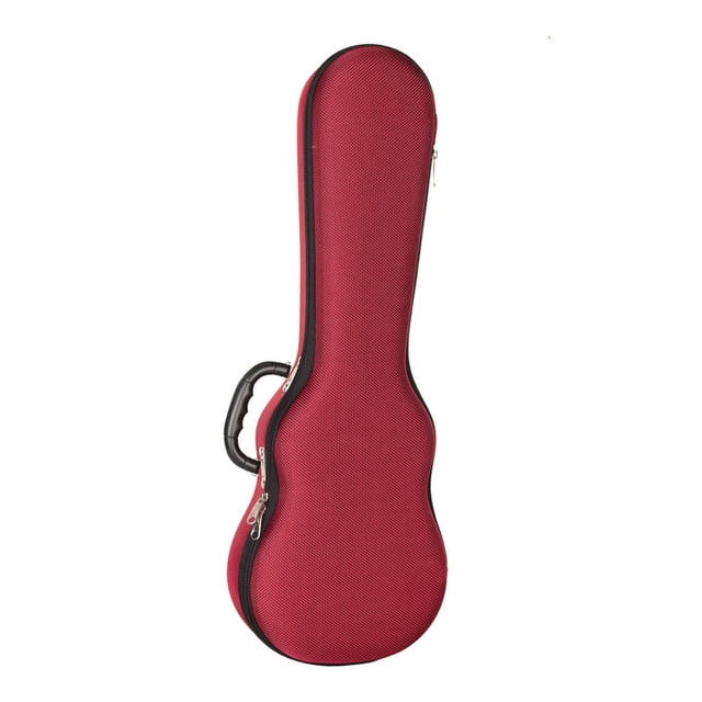Estuche para ukelele de 23/24 pulgadas, estuche blando para transporte, ideal para actuaciones en el escenario. rojo