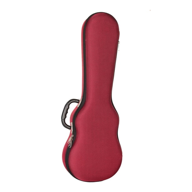 Funda para ukelele de 23/24 pulgadas. Mochila ligera para ukelele, ideal para viajar. rojo