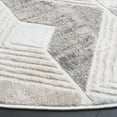 thumbnail image 3 of SAFAVIEH Saylor Kajus Geometric Area Rug, Grey/Dark Grey, 6'3" x 6'3" Round, 3 of 7