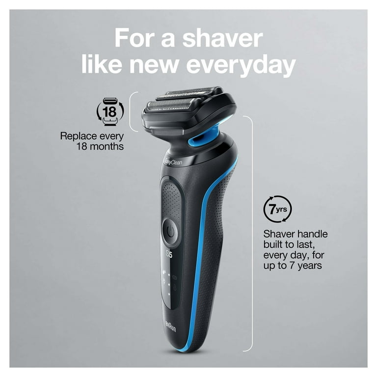 Braun Series 5 5018s Rechargeable Wet Charging Dry Electric with Stand Men\'s Shaver