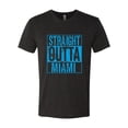 thumbnail image 2 of Straight Outta Miami MIA Fan | Fantasy Baseball Fans | Mens Sports Premium Tri Blend T-Shirt, Vintage Black, Large, 2 of 4