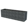thumbnail image 2 of vidaXL 110.2" x 35.4" x 19.7" Silver Steel Garden Planter Box, 2 of 26