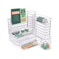thumbnail image 1 of Clear Drawer Organizer, [25 PCS] Clear Plastic Drawer Organizers for Home Organization and Storage, Including 4 Sizes Small Organizer Bins, Non-Slip P, 1 of 3