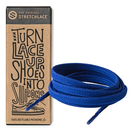 

The Original Stretchlace | Elastic Shoe Laces | Flat Stretch Shoelaces | Royal Blue 55 in (139 cm)