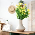 thumbnail image 5 of Beautynvta 2 Bundles Artificial Flowers for Outdoor, 12.6'' Faux Plastic Flowers UV Resistant Fake Greenery Shrubs Plants for Porch Window Garden Planter Home Decor, 5 of 8